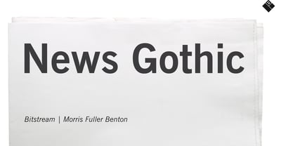 News Gothic BT Font Poster 1